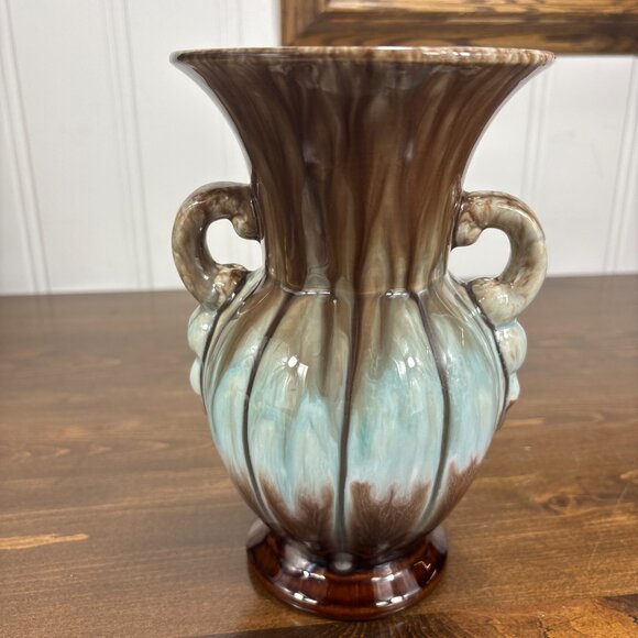 Vintage Bay Keramik West German Pottery Vase Fat Lava Drip Glaze Ceramic Vase - Picture 4 of 12
